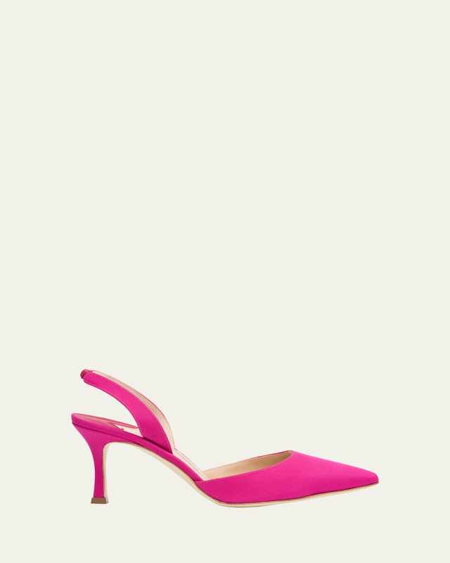 Carolyne Satin Slingback Pumps